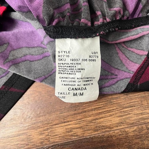 Le Chateau Y2K Ruched Abstract Floral Stretch Women Medium Whimsygoth Mcbling - Picture 6 of 6